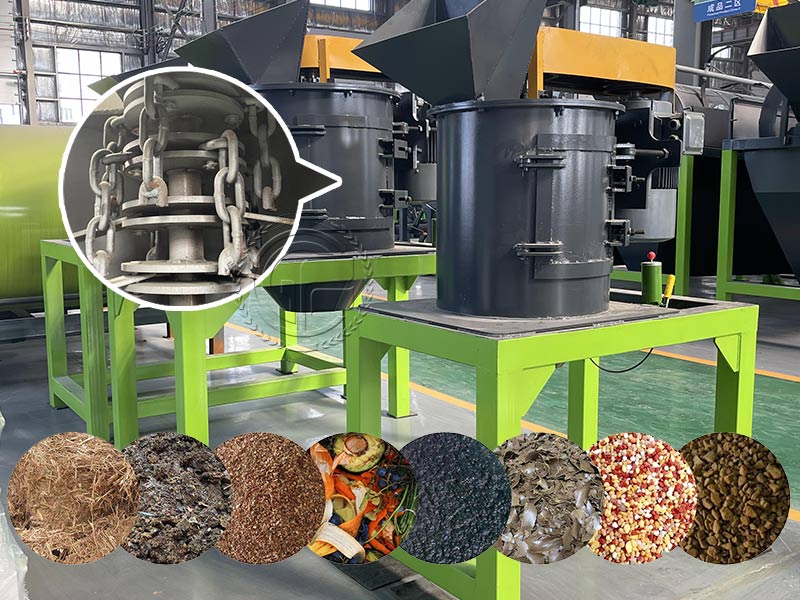 High efficiency and powerful organic fertilizer crusher equipment